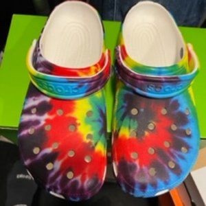 Classic Tie Dye Crocs